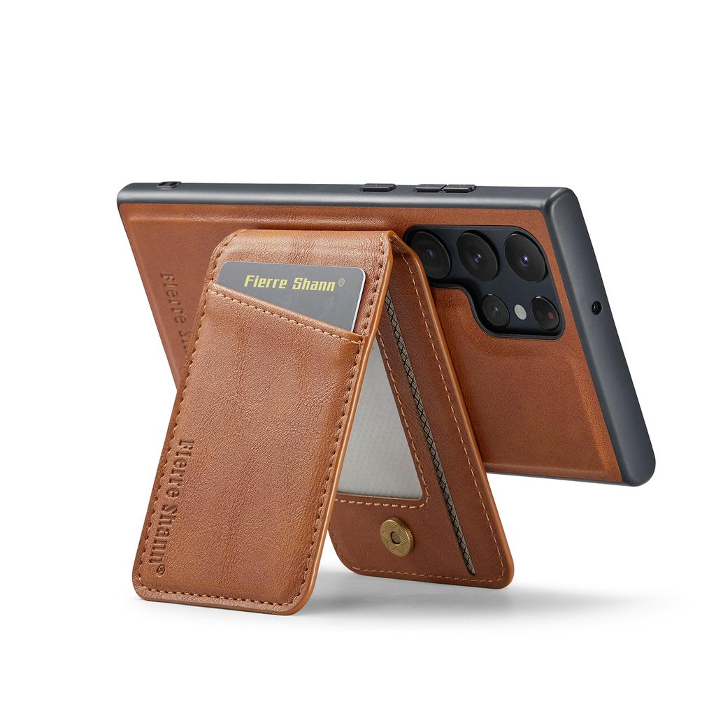 2 in 1 Cards Solt Wallet Leather RFID Wireless Charging Magnetic Case For Samsung Galaxy S24 Ultra S23 Plus S22 Kickstand Cover