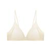 Women Invisible Seamless French Deep V Triangle Wireless Thin Strap Push Up Bra For Small Breast