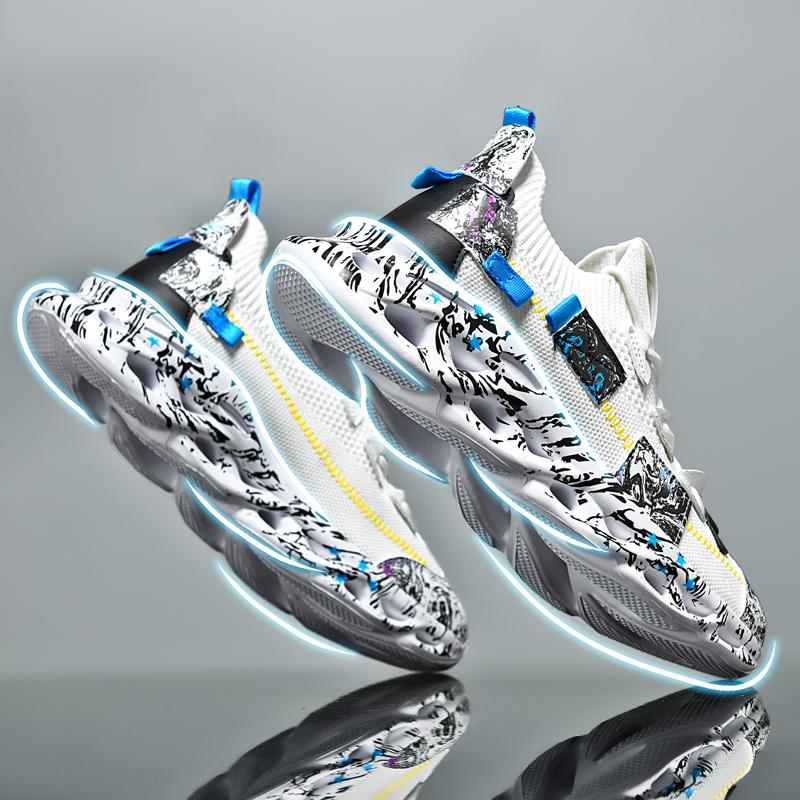 Кроссовки в британском стиле, мужские модные кроссовки для бега, трендовые мужские кроссовки, повседневная обувь, мужская обувь 39 белый