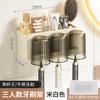Toothbrush Holder Wall Hanging No Punching Shelf Bathroom Cleaning Toilet Toothbrush Mouthwash Cup Storage Rack