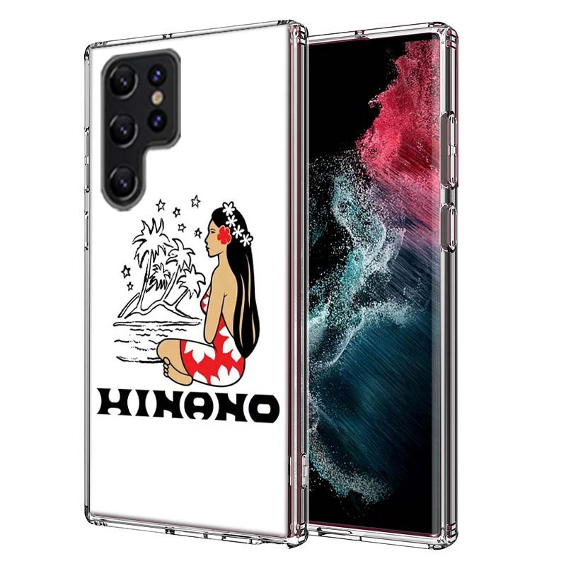 H-Hinano Tahiti Girl Beach Capa Phone Case For Samsung S26 Ultra S25 Edge Galaxy S23 S21 S20 S24 FE S22 S10 Plus Cover Clear TPU