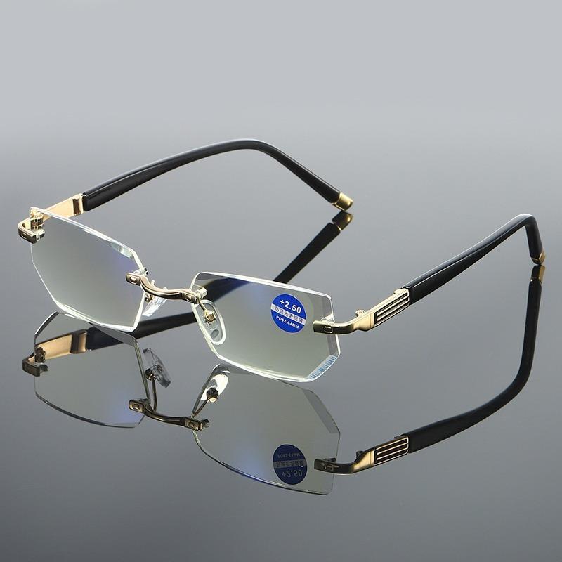 BMW Ready-to-ship, original factory direct, rimless anti-blue light reading glasses. lightweight, stylish, unisex design. perfect for cross-border