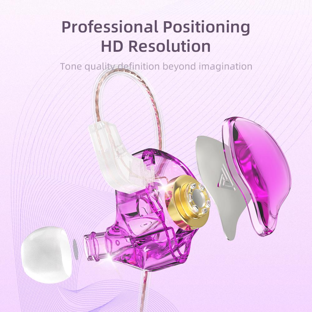 Original QKZ AK6 DAY/AK8 Wired Earphones Dynamic HIFI Bass 3.5mm AUX In-ear With MIC Sport Game Music K Song Live Earbuds