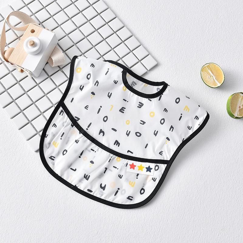 Waterproof Soft Bib for Babies & Toddlers, Long Sleeve Smock, Anti-fouling, Easy To Clean, Comfortable, Suitable for Eating