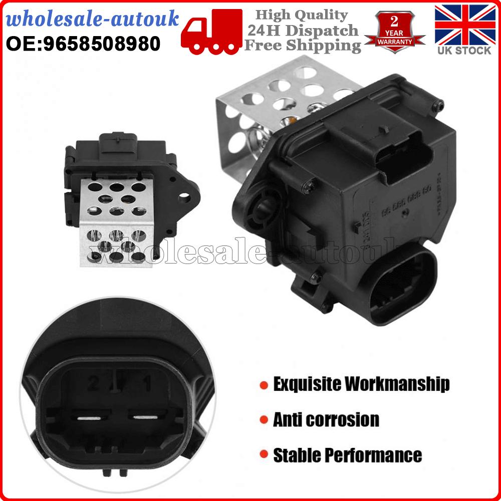 Blower Motor Fan Smart Sense Radiator Resistor 9658508980 for For Peugeot 207 UK