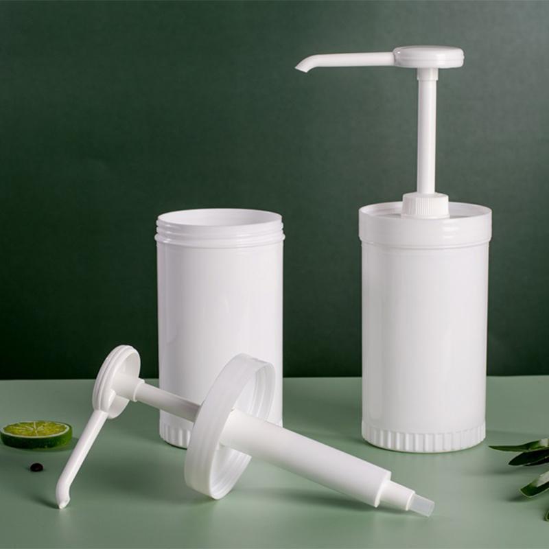 10/15/20/30Cc Liquid Dispenser Coffee Syrup Bee Drip Bottle With Hydraulic Pump And Nozzle Head Kitchen Honey Jar Container