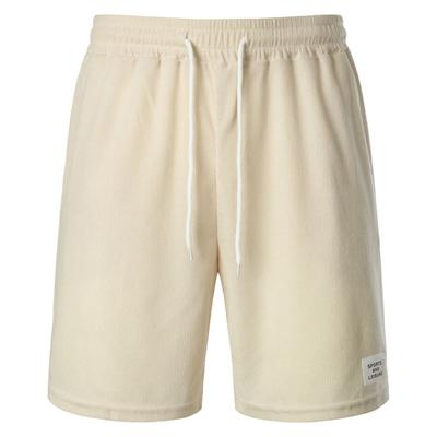Summer Solid Color Lace Up Sports Pants Corduroy Simple Five Quarter Shorts Men's Shorts Casual Pants Shorts (men’s)