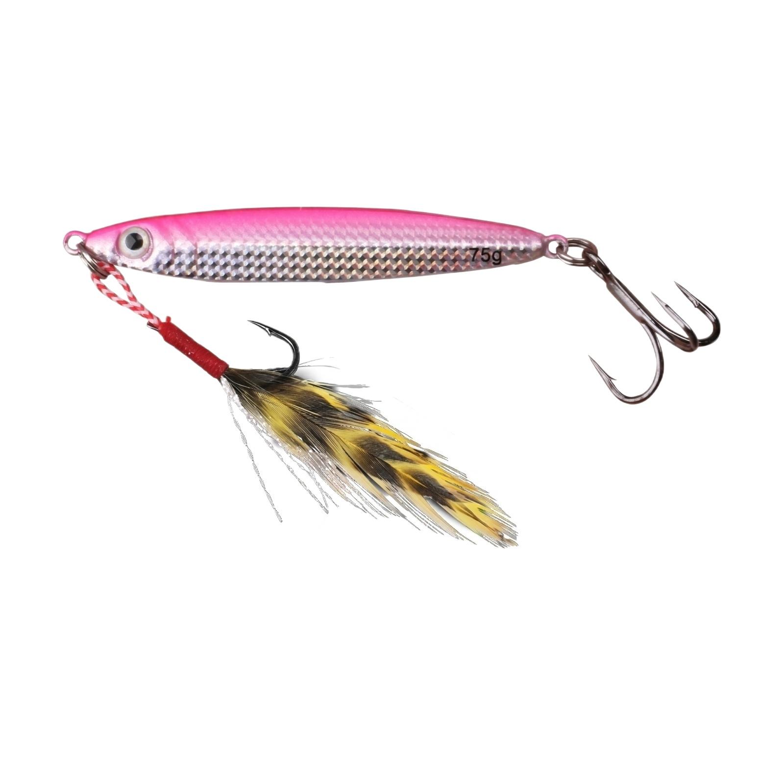 

Fast Retrieve Metal Long Casting with Treble Hooks for Fishing one size розовый