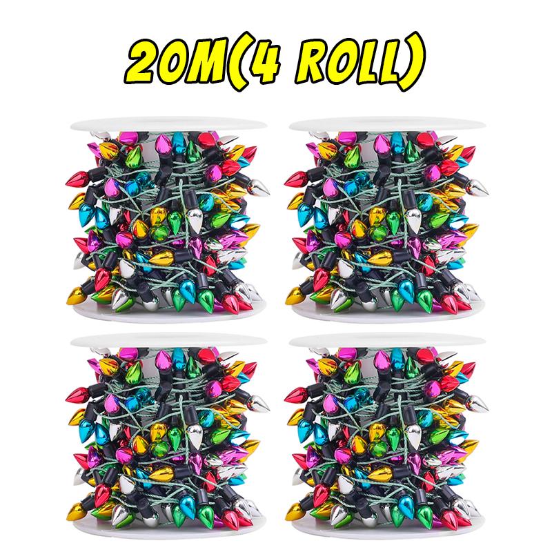 

20/5 м разноцветные лампочки гирлянда рождественские елочные украшения для вечеринки в Навидаде новогодние гирлянды украшения для дома подарок не светодиодный