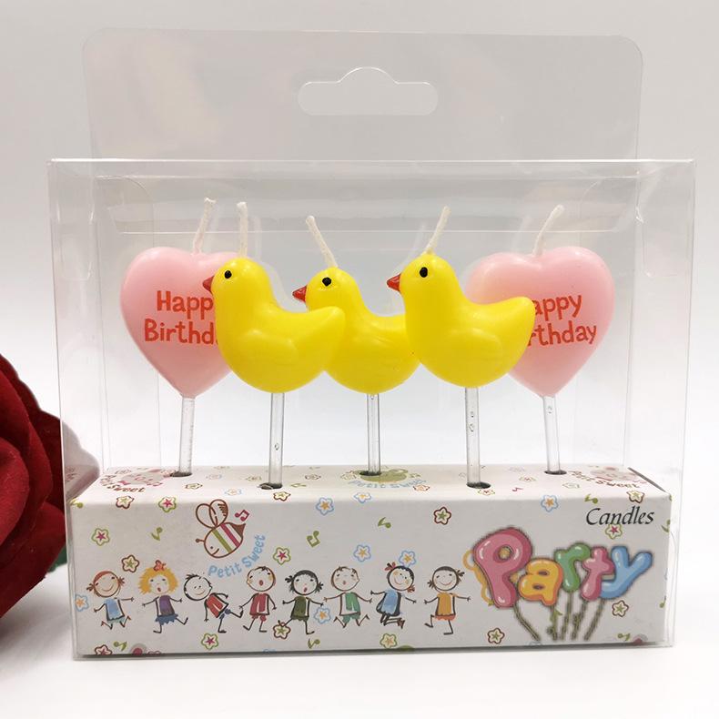 Animal Chicken Love English Letter Birthday Candle Creative HAPPYBIRTHDAY Happy Birthday Candle