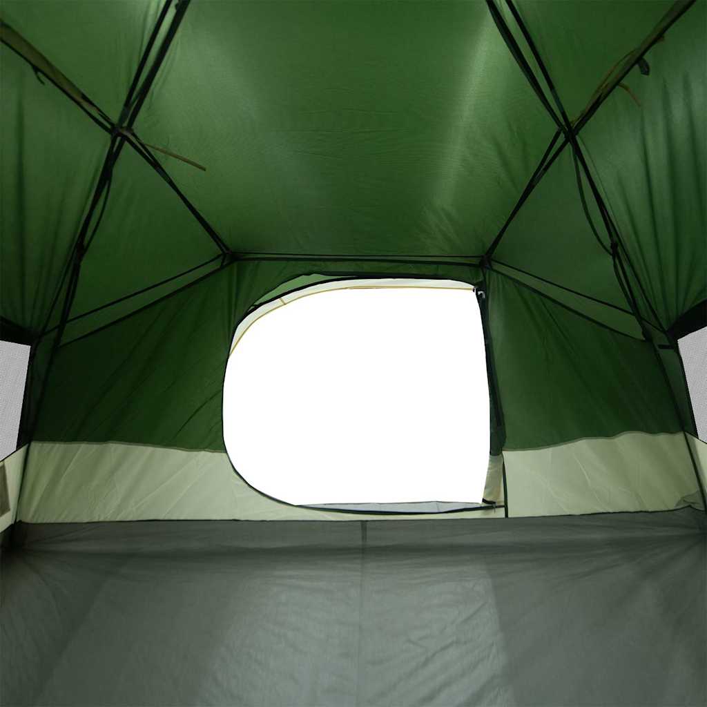 Dome Camping Tent for 4 Persons Green Waterproof