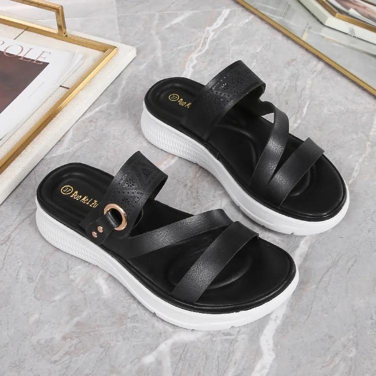 Shoes for Women Summer Fashion Women Comfortable Non-slip Platform Sandals Beach Sandalias Mujer Slip on Slippers Women
