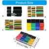 Wire Protector Sleeve Kit Heat Shrink Tubing In Multiple Size for Enhances Electrical Safety With Case