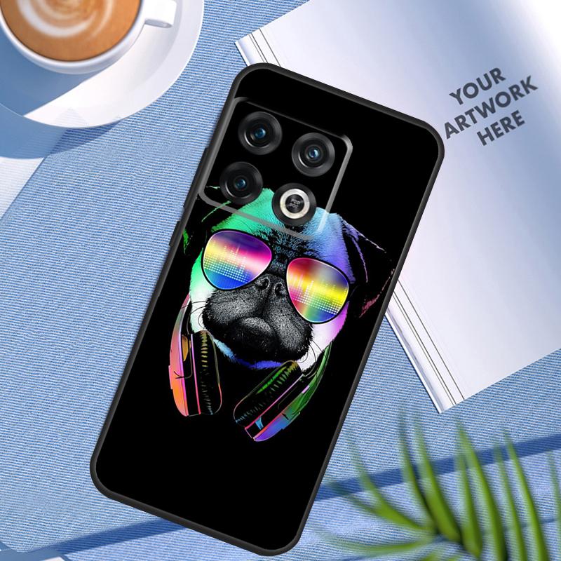 Cute Pug Dog Case For OnePlus 12 12R 11 9 10 Pro 10R 9R 8T 10T Nord 3 CE 2 Lite 2T CE4 N10 N20 N30 Cover