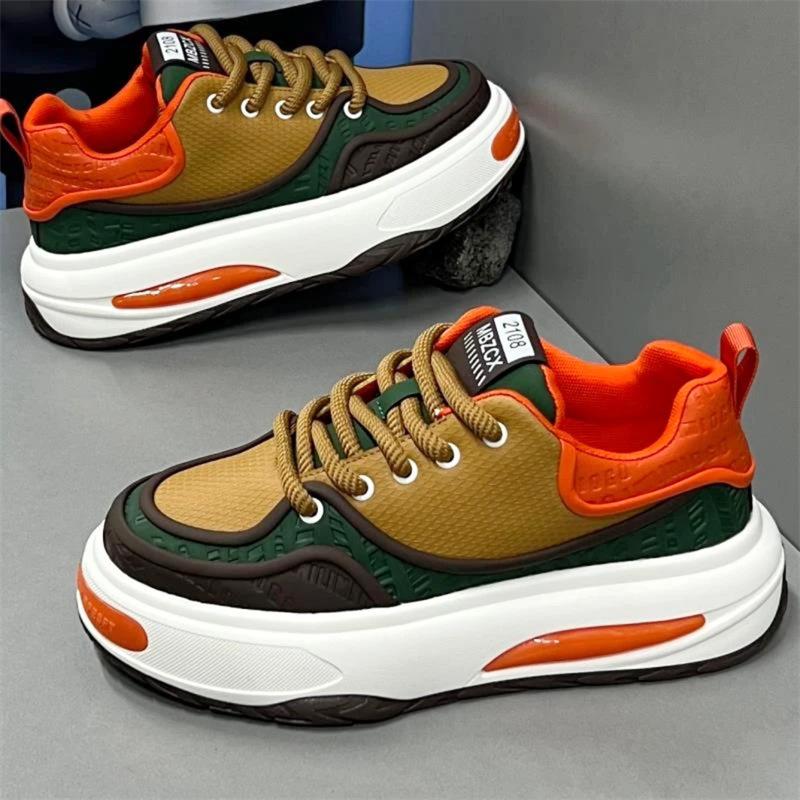 New leather surface sports casual shoes comfortable shoes trendy dad shoes mbz