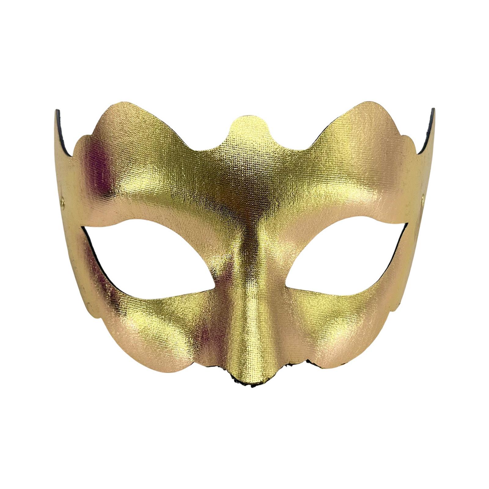 

Venetian Style Matte Finish Pointed Tip Mask for Men Classic Vintage Design Party Eye Mask Suitable for Masquerade Ball and Halloween Events One Size золотой