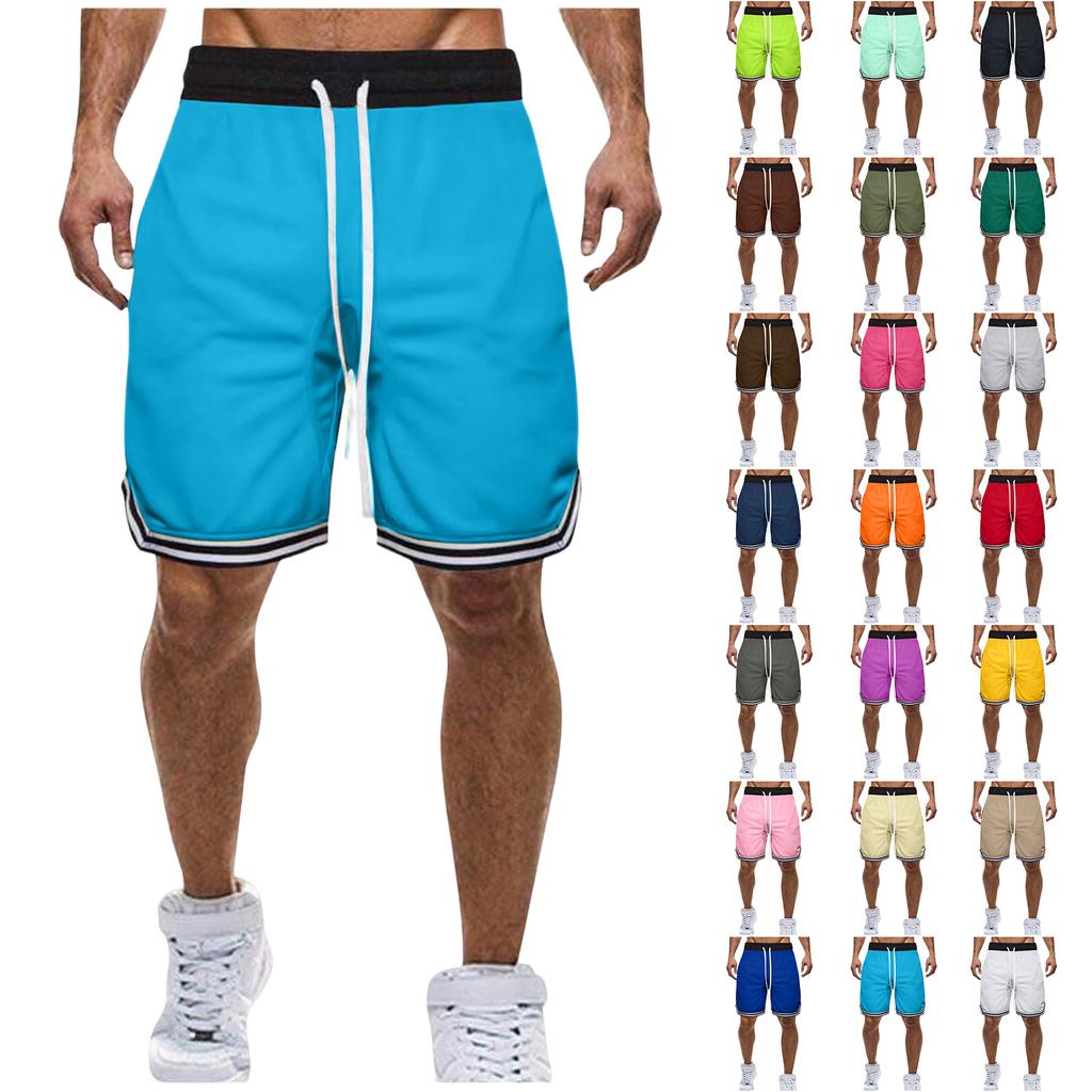 Men's Pocketed Breathable Athletic 5-Inch Shorts, Running Hiking Fitness Workout Bottoms