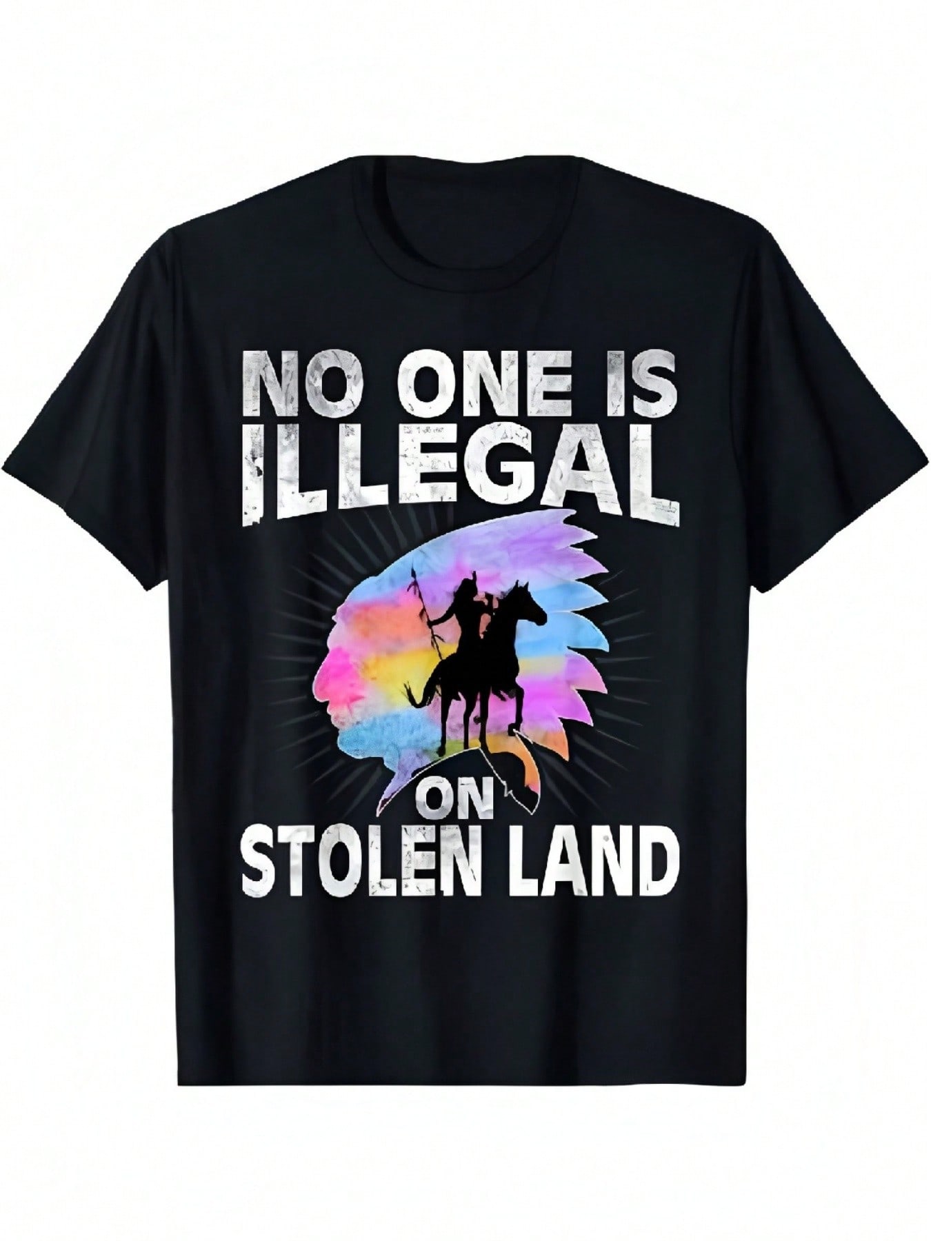 No One Is Illegal Tshirt T-Shirt S разноцветный