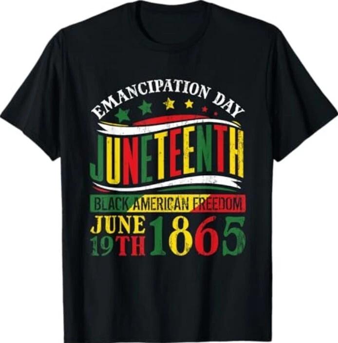 Футболка Juneteenth Празднование Черной Истории Черной Свободы 1865 XXL