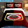 Genkelbigli Club Sports 3PCS Bedding set,Ideal for 1pc Duvet Cover And 2pcs Pillowcases Perfect for Fan gift,Ideal for Bedroom, Dormitory