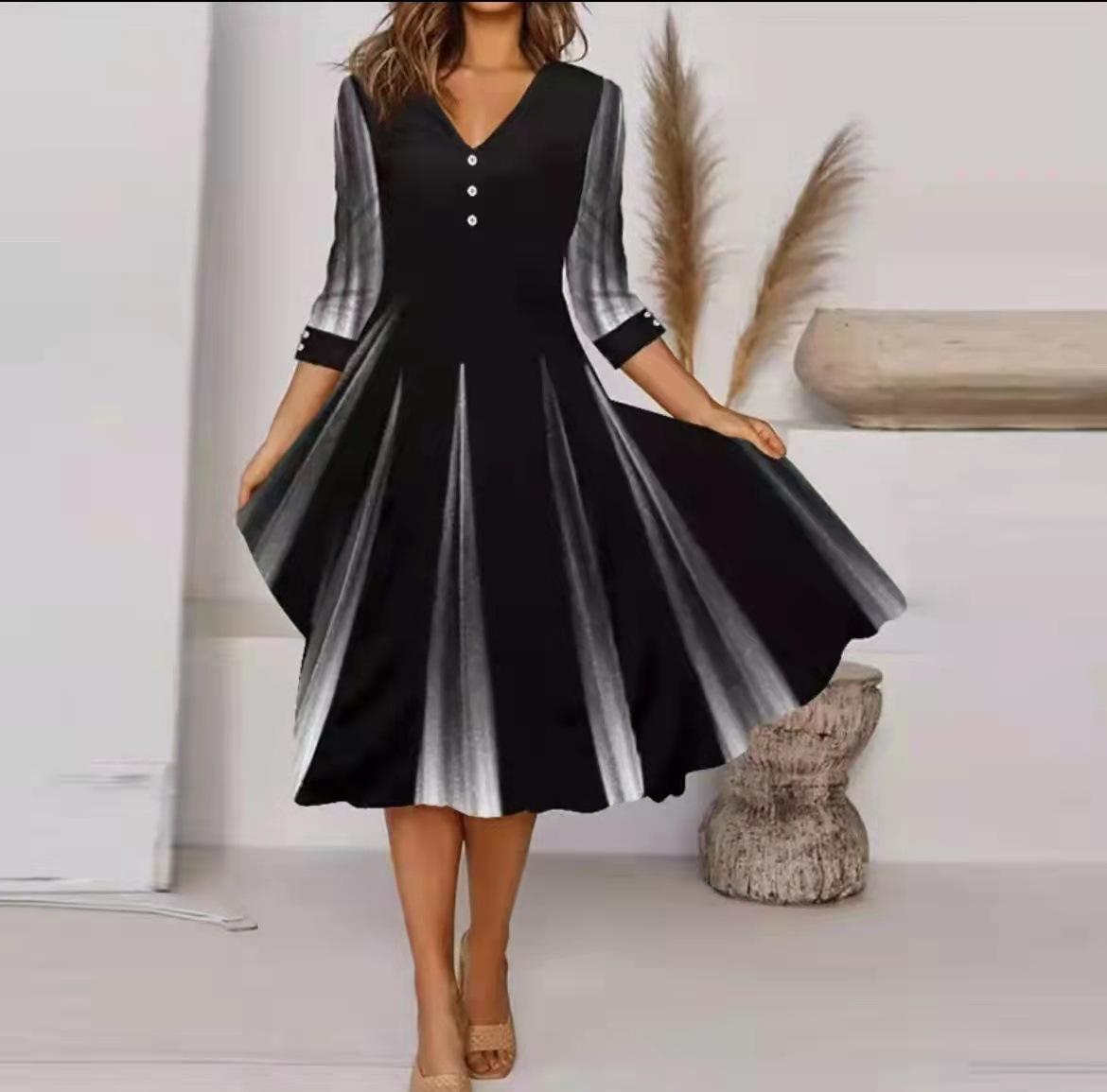 

Женское повседневное свободное богемное платье с цветочным принтом, длинное макси-платье с коротким рукавом, летнее пляжное платье-качели 3XL