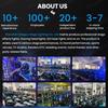 90W Mini Moving Mini LED Headlight for Stage Disco Club Party & Wedding RGBW & White Emission DMX512 Control 13/15CH Beam Effect