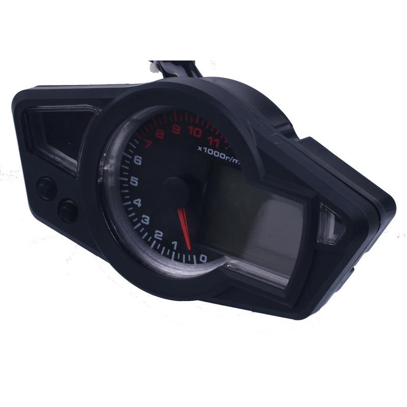 11000 rpm 12V LCD Digital Speedometer Tachometer Odometer Motorcycle Km/h Backlight for all motorcycle