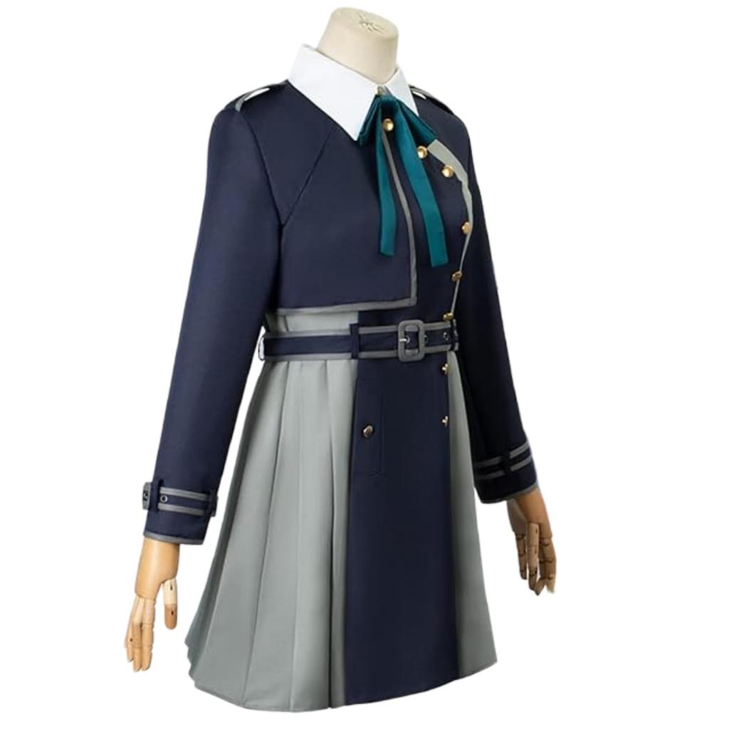 COSSA Licorice Recoil Nishikigi Senzoku Takina Inoue Cosplay Costume, Cosplay Uniform, Adult, Event, Takina Inoue Wig (XL, Takina Inoue + Wig)