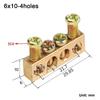 Copper Bar Terminal Copper Wire Connector Multi-specification With Hole Screw Brass Connection Row Terminal Block Electrical