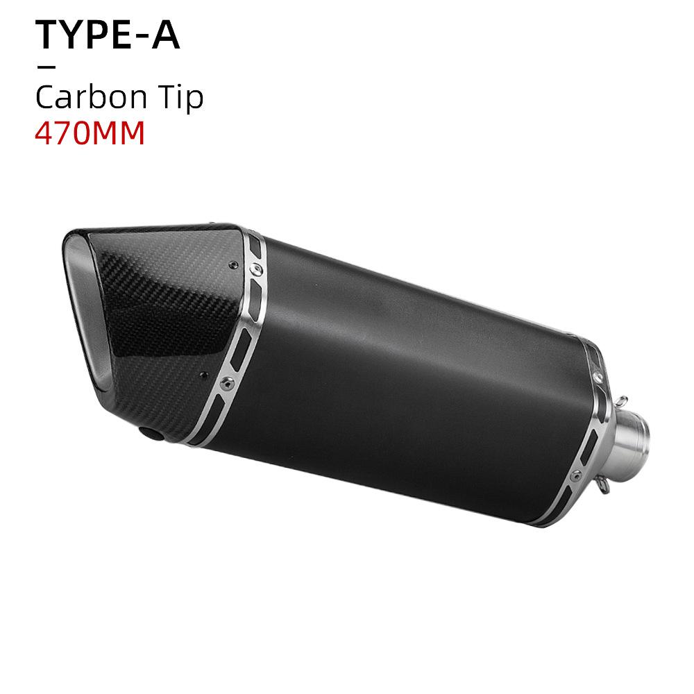 

Universal Carbon Fiber Exhaust Pipe for Motorcycles: CBR650, Z400, MT07, R3