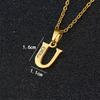 Initial A-Z Letter Name Pendant Female Gold Color Stainless Steel Small Alphabet Necklace For Women Jewelry Birthday Gift 2025