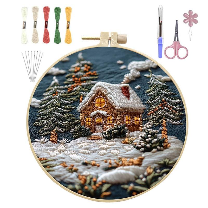 

Рождественские наборы для вышивания DIY Наборы для вышивания крестом Серия «Дом»