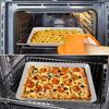 8/10/12inch Nonstick Square Pizza Crisp Pan with Holes Perforated Aluminum Alloy Pizza Oven Tray Bakeware for Oven Baking Pizza