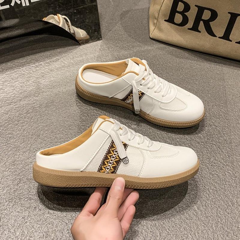 Fashionable Sandals Half Set Casual Shoes 2025 Casual Artificial Leather Lightweight Walking Sneakers Minimalist Shoes for Women