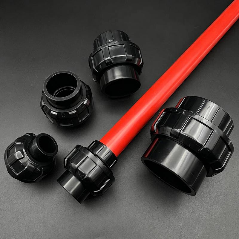 Aquarium PVC Quick Connect Water Inlet & Outlet Pipe Union Joint Fish Tank Supply Drain Fitting PVC Pipe Coupler Adapter New