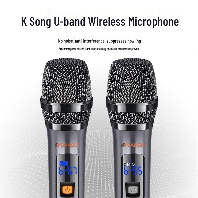 SANSUI Q105 Portable Home KTV Karaoke Jukebox with Display