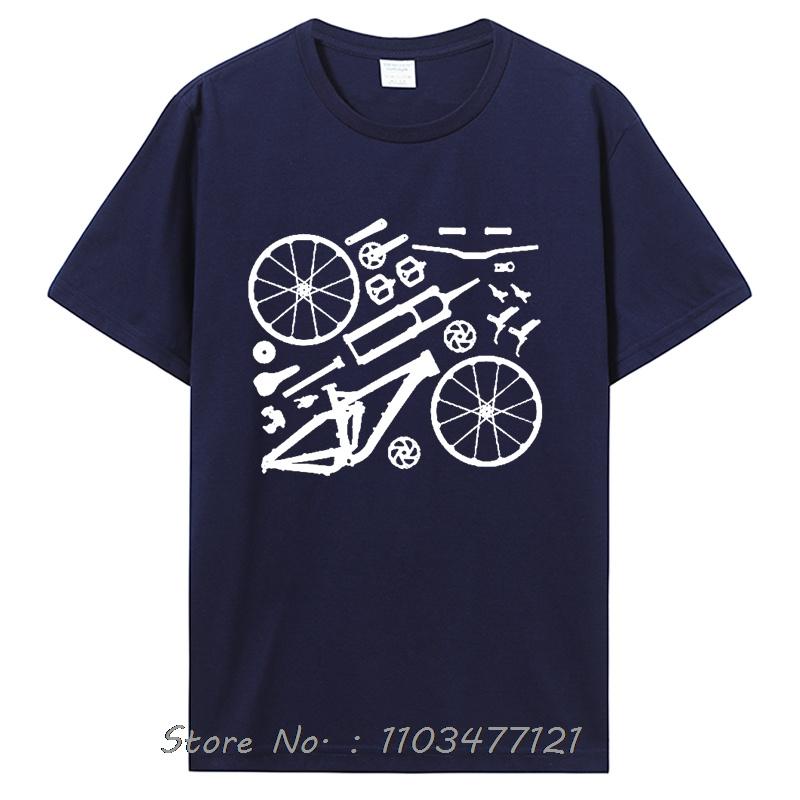 Neues Enduro Mountainbike Mtb Teile T-Shirt Ohne Etikett Baumwoll-T-Shirt Grafik Baumwoll-Tees Herrenbekleidung lustiges Übergroßes T-Shirt