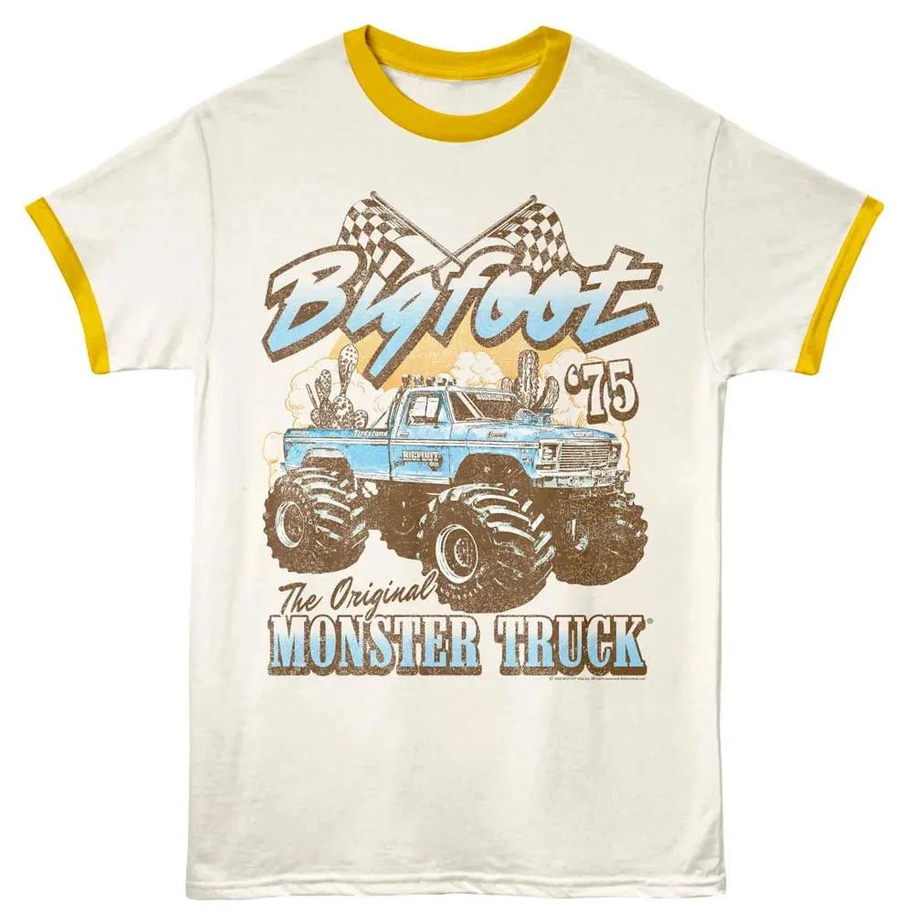 Bigfoot Monster Truck Desert Ringer T Shirt M