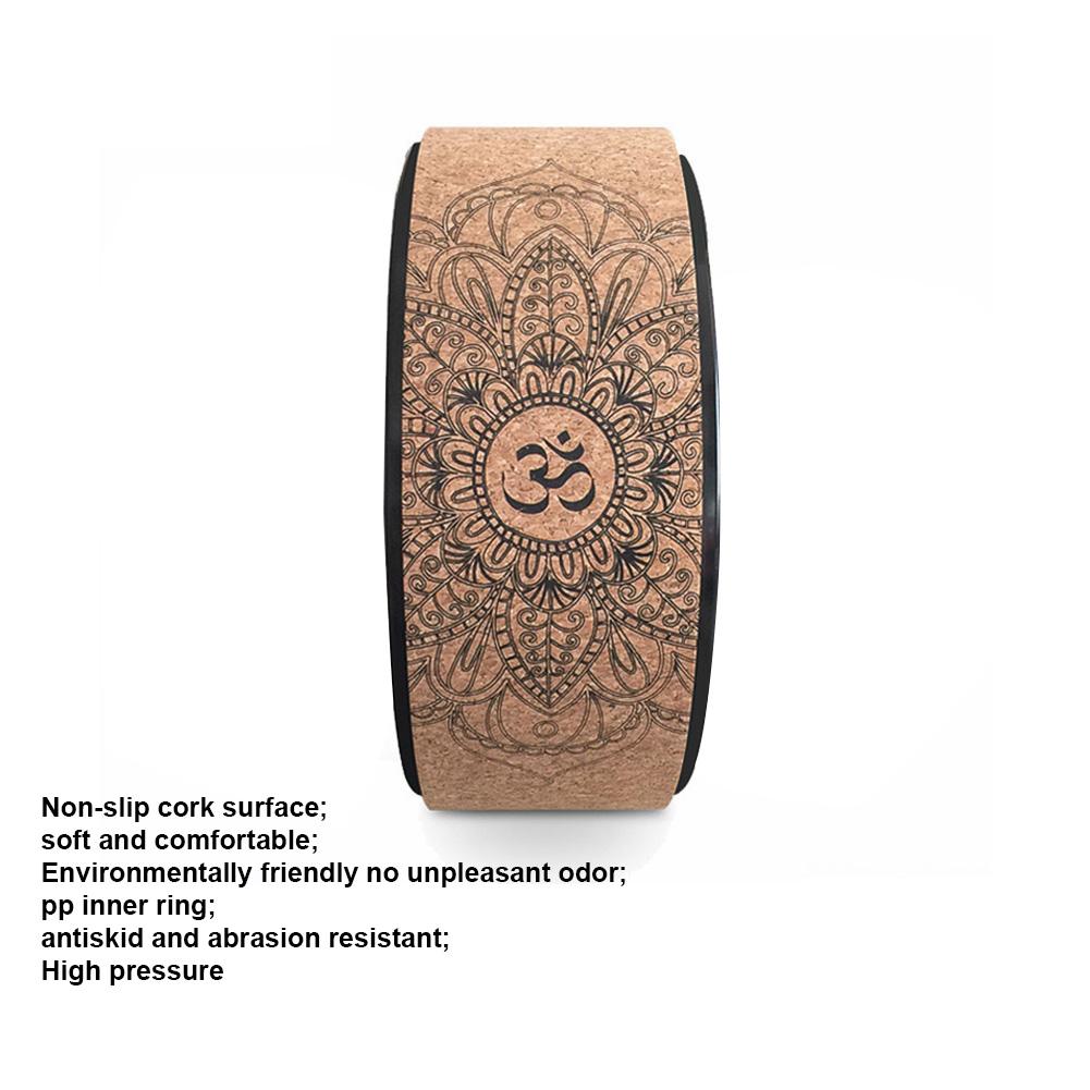 Yoga-Rad Pilates-Ring Trainingsrad mit Mandala-Aufdruck Yoga-Zubehör