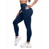 Plus Size High Waist Yoga Pants with Side Pockets - Women's Sports Leggings