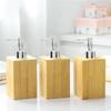 Practical Dispenser Lotion Shampoo Bottle Holder Bathroom Kitchen Bamboo Liquid Hand Soap Pump HOT SALE
