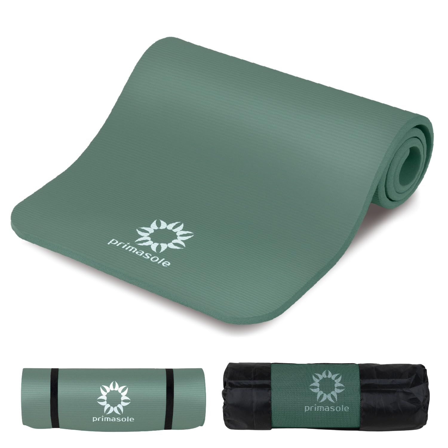 

Amazon.co.jp Exclusive Prima Sole Yoga Mat, 15mm, Django Green, Thick and Wide, Training Mat for Fitness, Pilates, and Strength Training
