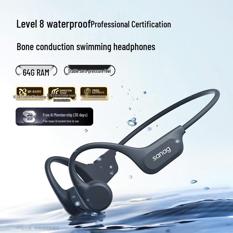 SANAG B60S Pro/ProMax Bone Conduction Bluetooth Swimming Headset