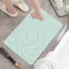 Absorbent Stone Bath Mat Quick-Drying Non-Slip Shower Mat, Super Absorbent Washable Door Rug for Bathroom, Entryway, Kitchen