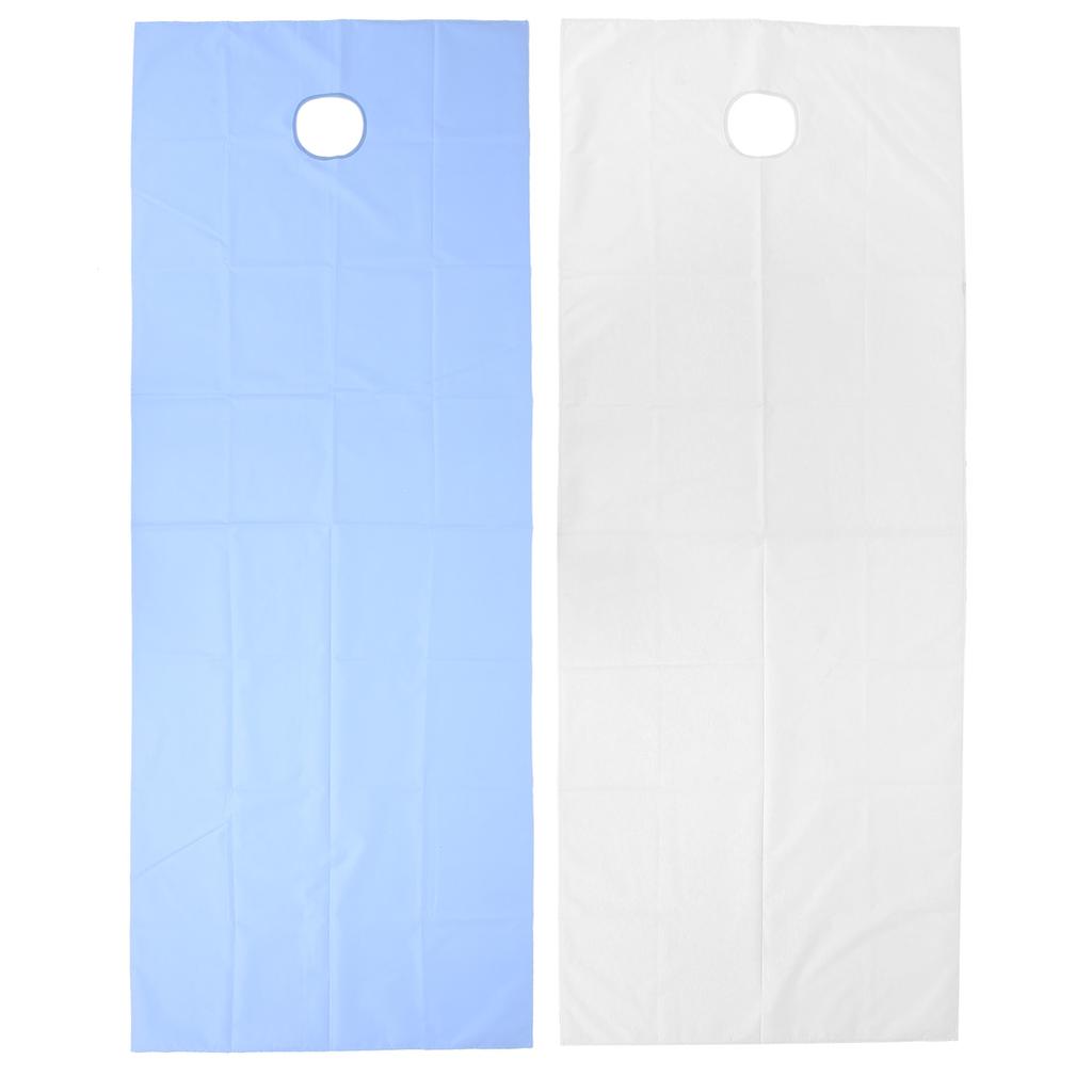 2pcs Disposable Bed Sheets Breathable Waterproof Polyester Massage Bed Cover for Beauty Salon(White