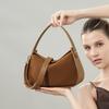 Design Sense: Niche Suede Versatile Women's High-end Crossbody Bag Made of Genuine Leather, New Women's Commuting Handbag for Office Workers