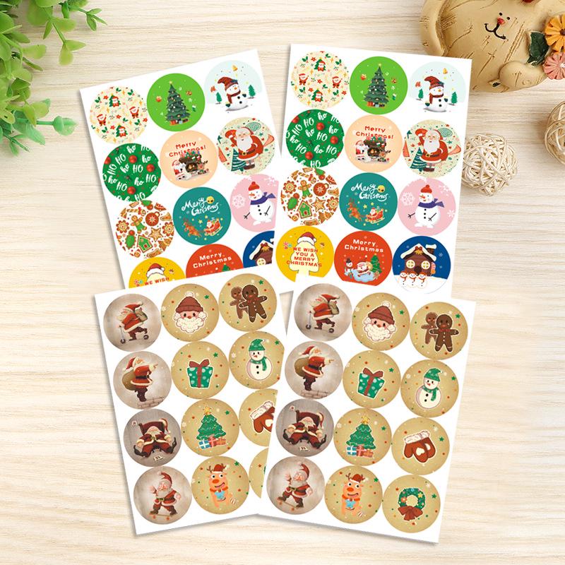 2.8” Christmas Seal Stickers for Gift Wrapping, DIY Party Decor, and Journals