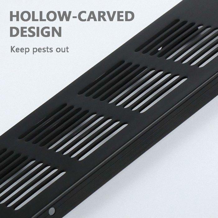 Aérateur - YQ - Grille d'aération - Aluminium - 30x8x1.5 cm - Installation facile