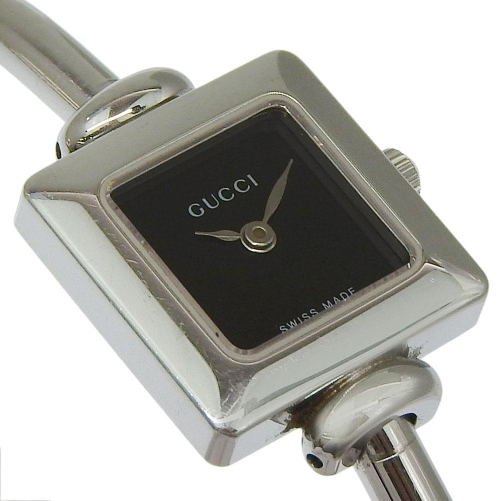 GUCCI Watches 1900L blackDial Stainless Steel Quartz Analog display Women Used