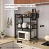 Multifunctional Storage Shelf 2/3 Tier Oven Shelves Kitchen Movable Gap Storage Dish Rack Kitchen Slim Slide Organizer Shelf